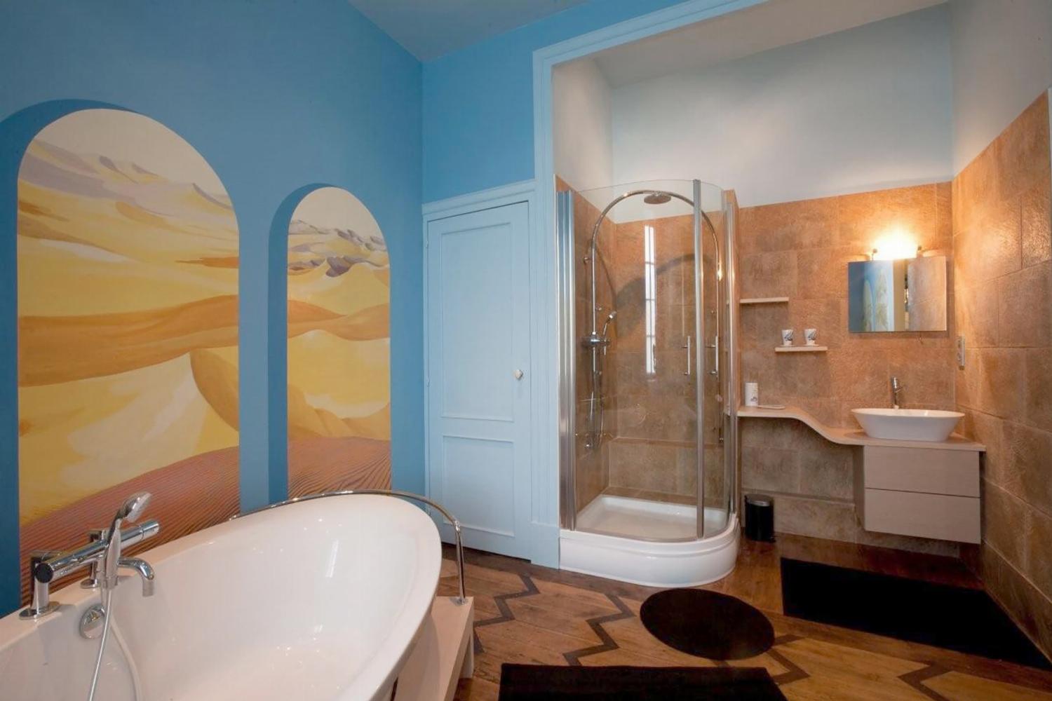 Salle de bain | Château de vacances en Bourgogne Franche-Comté