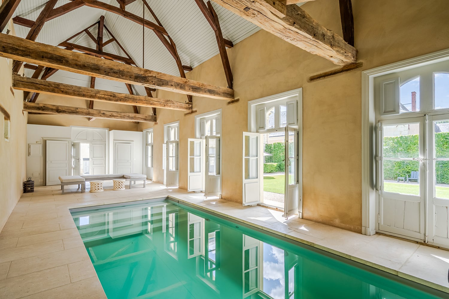 Private indoor heated pool