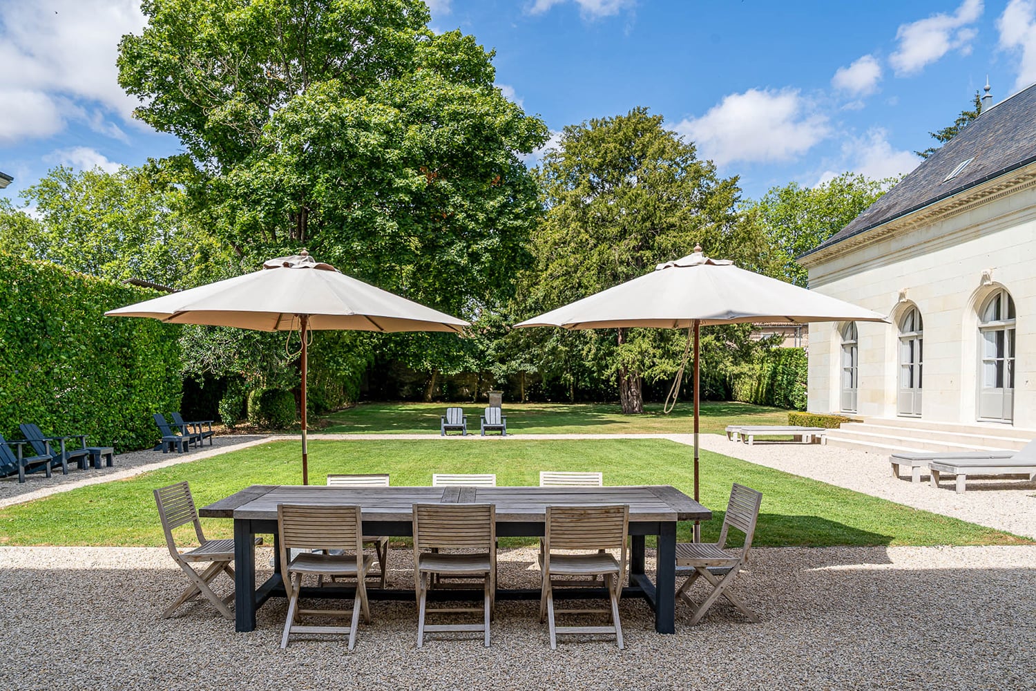 Terrasse de salle à manger