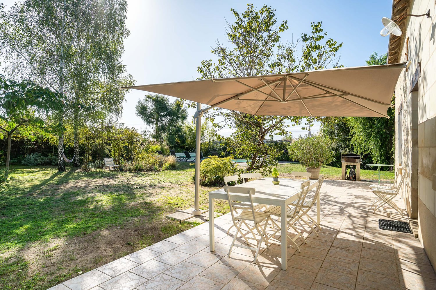 Terrasse ombragée