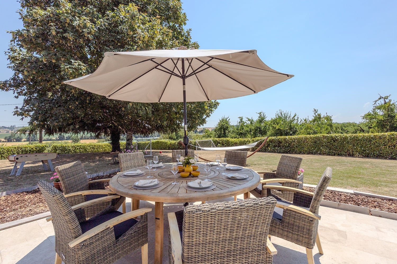 Terrasse de salle à manger