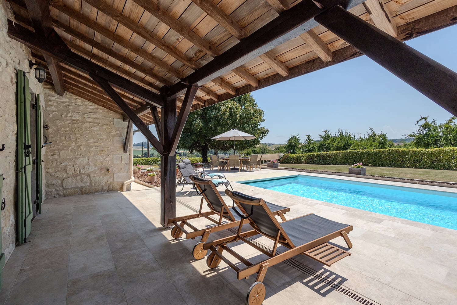 Terrasse ombragée
