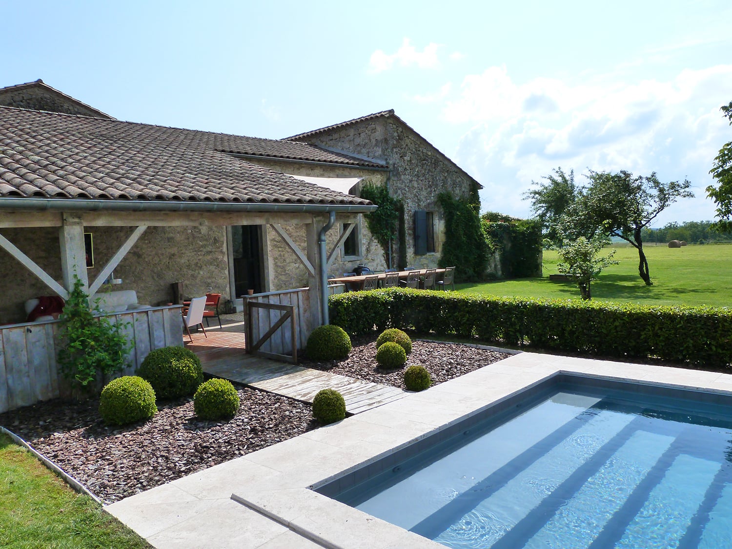 Maison de vacances à Nouvelle-Aquitaine avec piscine privée chauffée