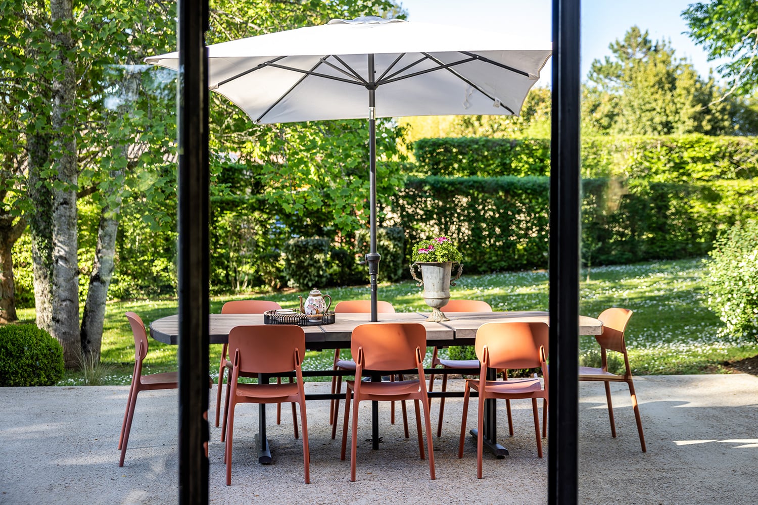 Terrasse de salle à manger