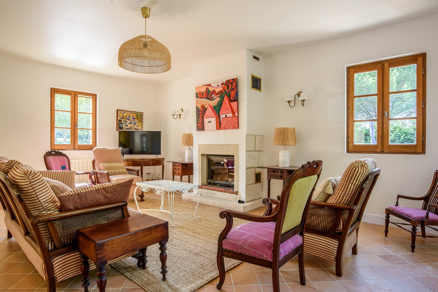 Salon | Maison de vacances à Bourdeilles