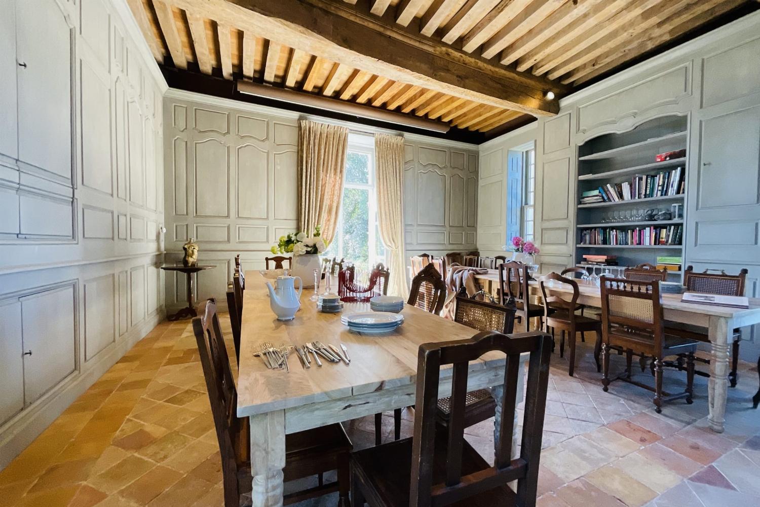 Salle à manger| Château de vacances en Indre-et-Loire