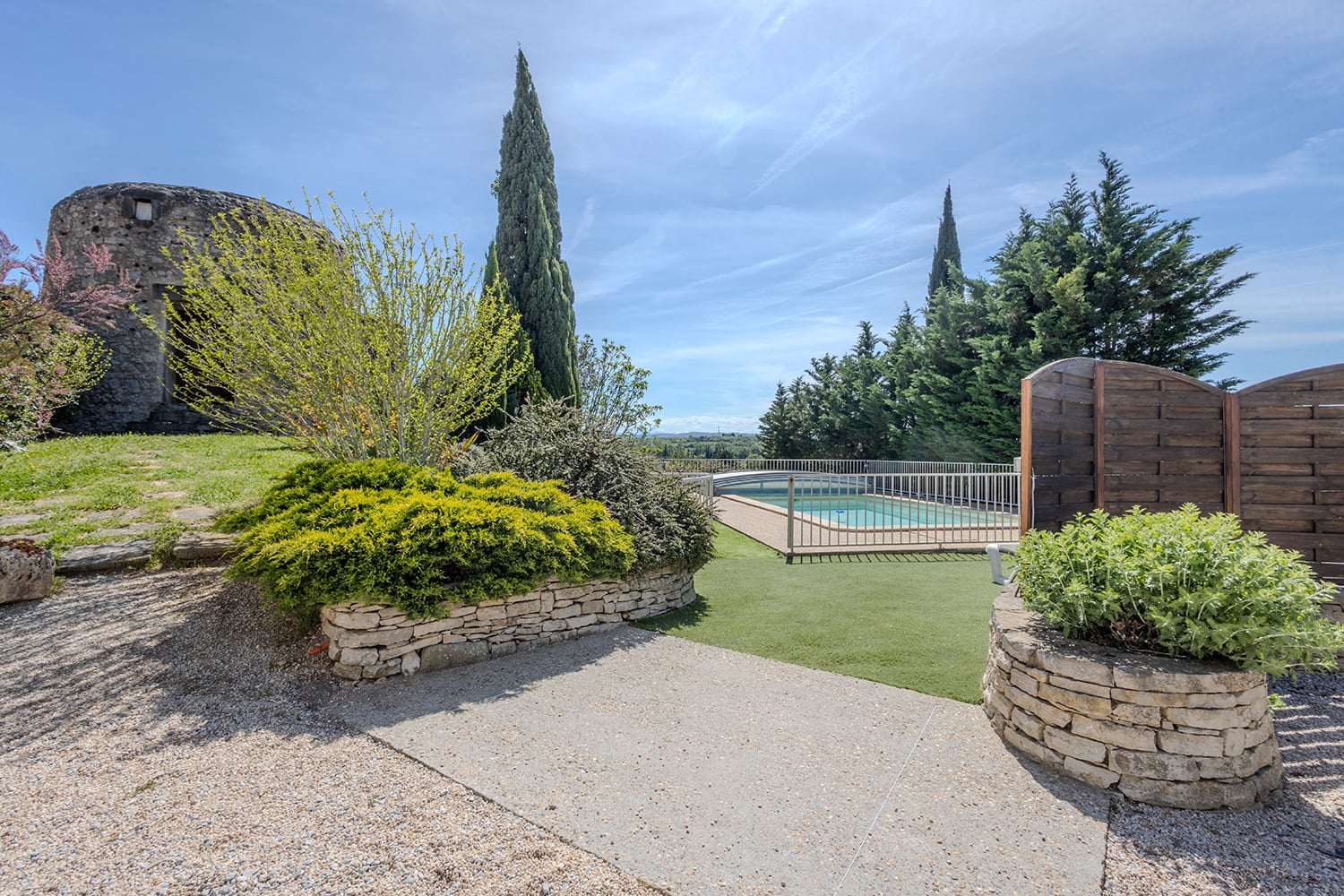 Jardin et piscine privée chauffée