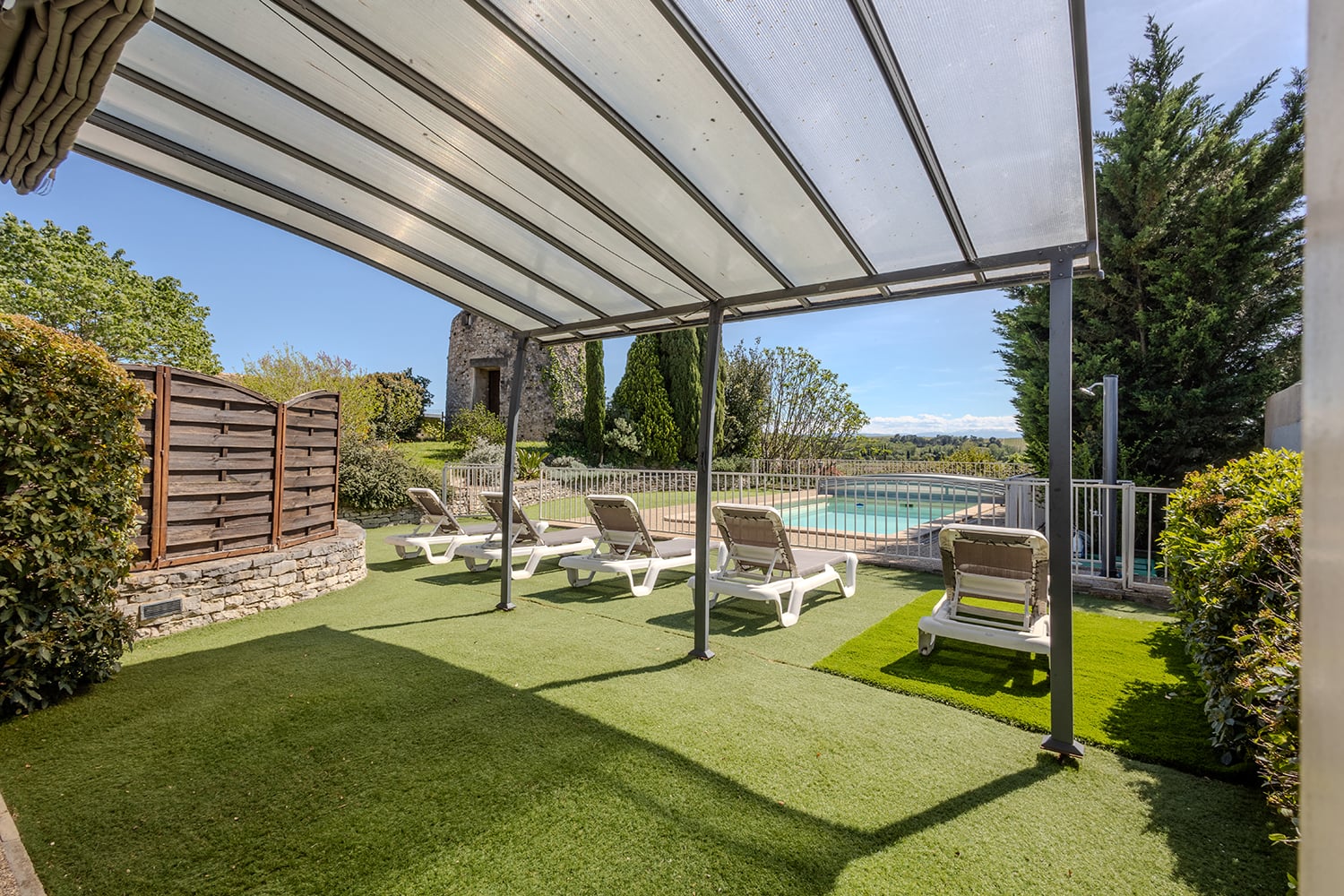 Terrasse ombragée