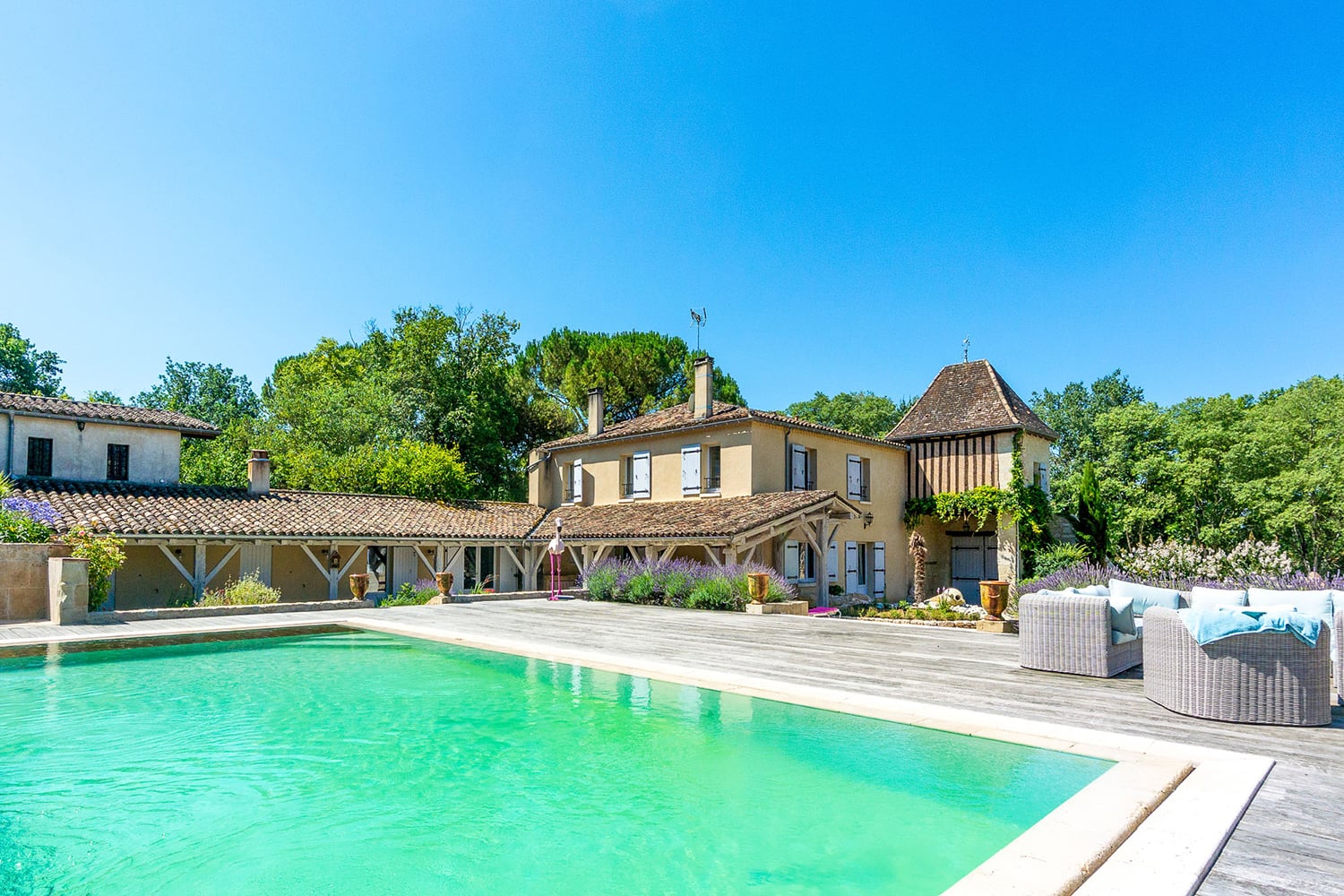 Holiday home in Gontaud-de-Nogaret with private heated pool