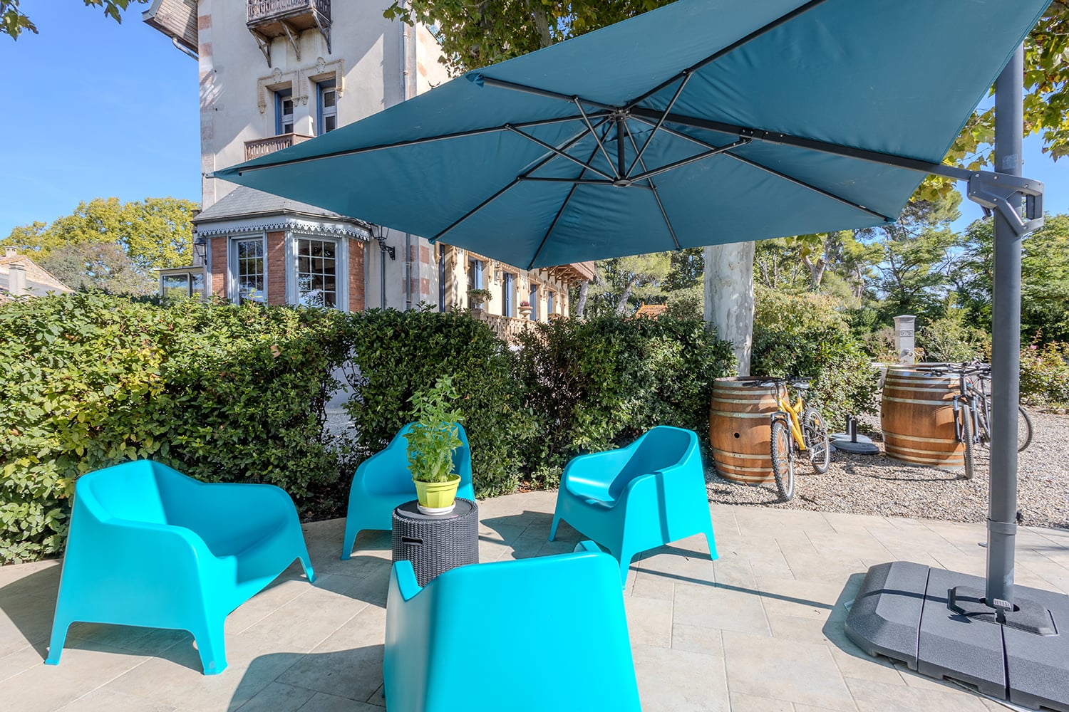 Terrasse ombragée