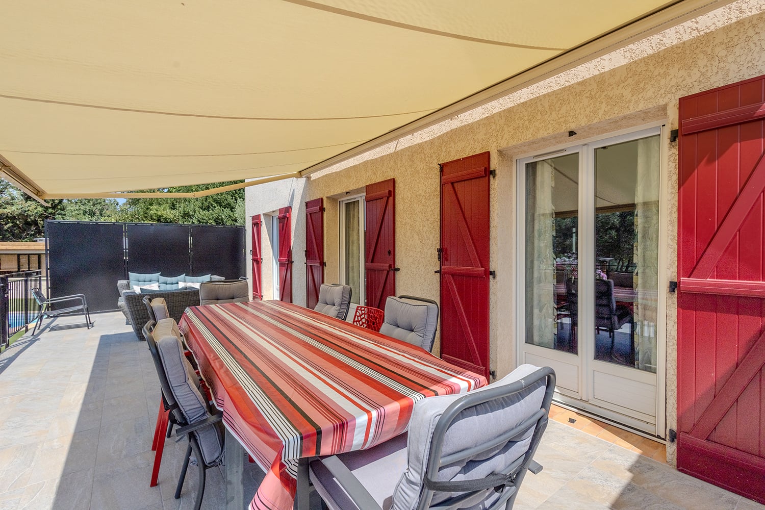 Terrasse ombragée