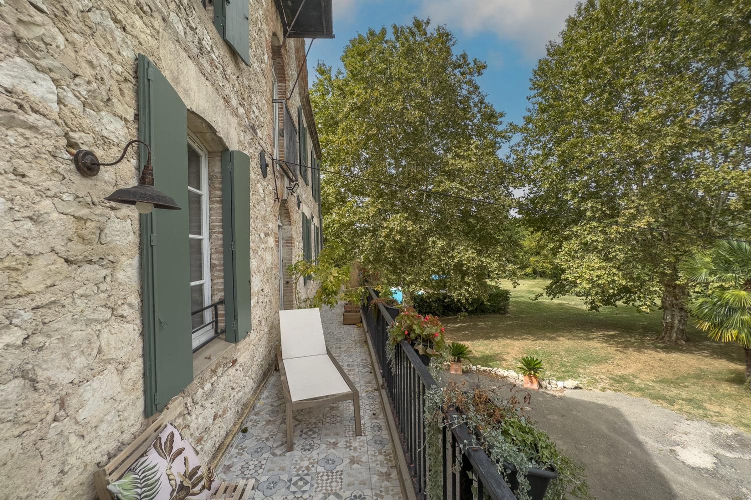 Terrasse du 1er étage | Maison de vacances dans le Tarn-en-Garonne
