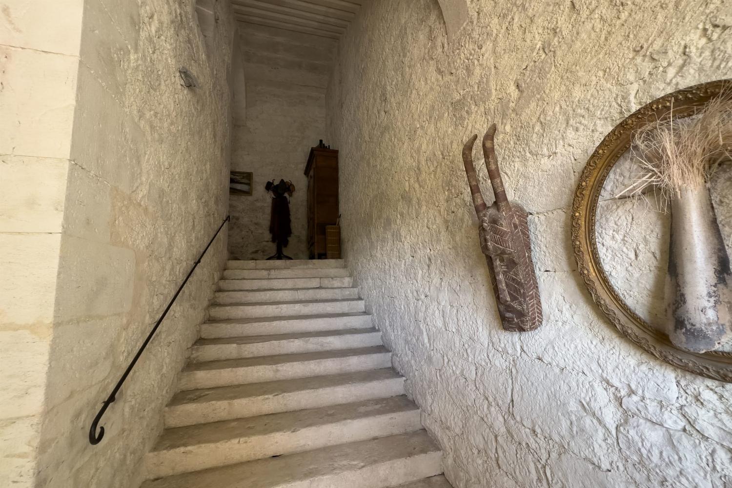 Escalier | Château de vacances en Nouvelle-Aquitaine