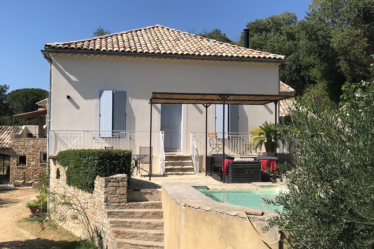 Cottage de vacances dans une piscine privée dans le sud de la France