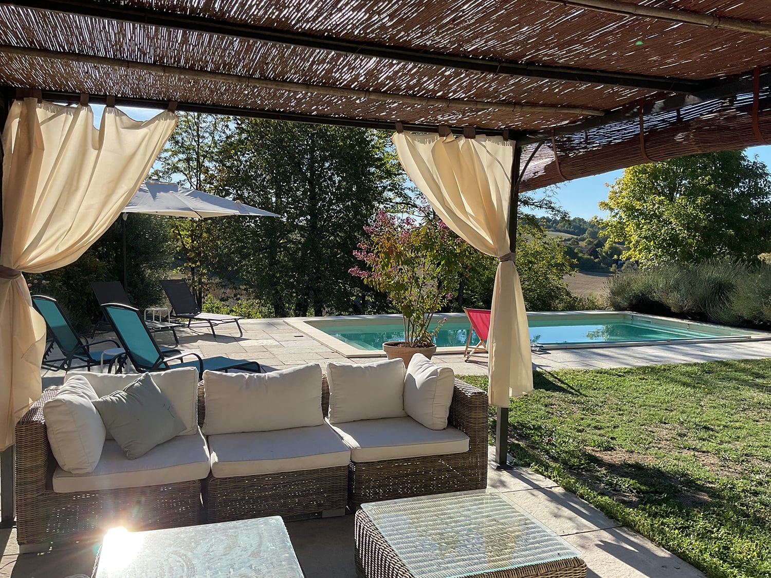 Terrasse ombragée
