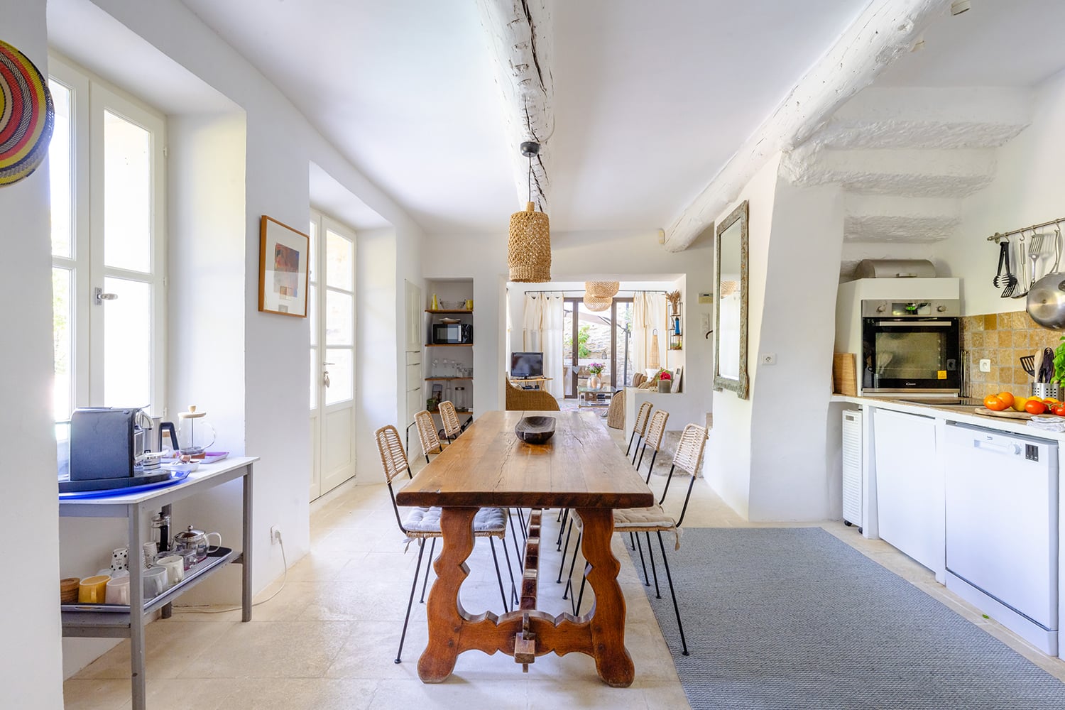 Salle à manger | Cottage de vacances avec piscine privée à Gordes