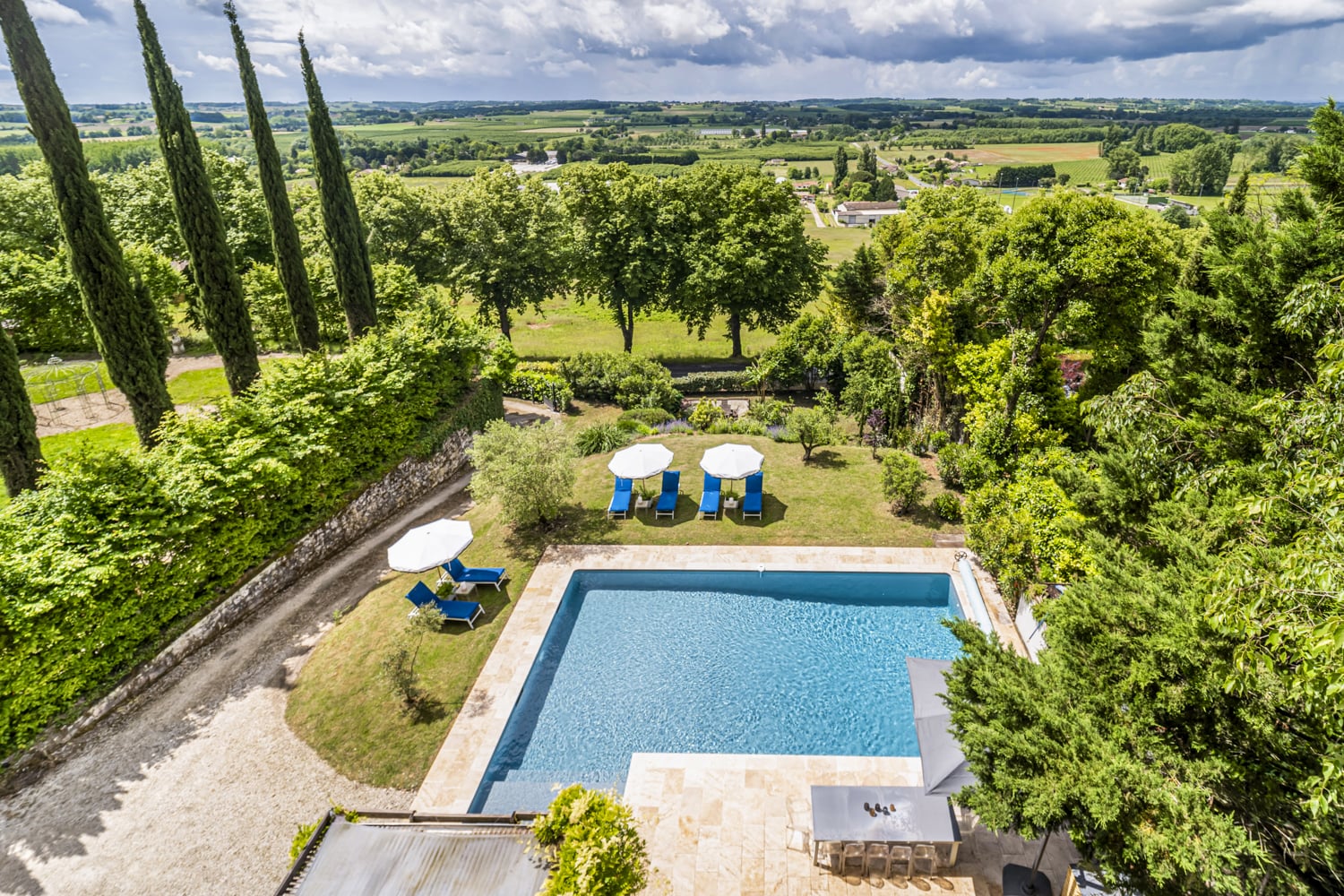 Private heated pool