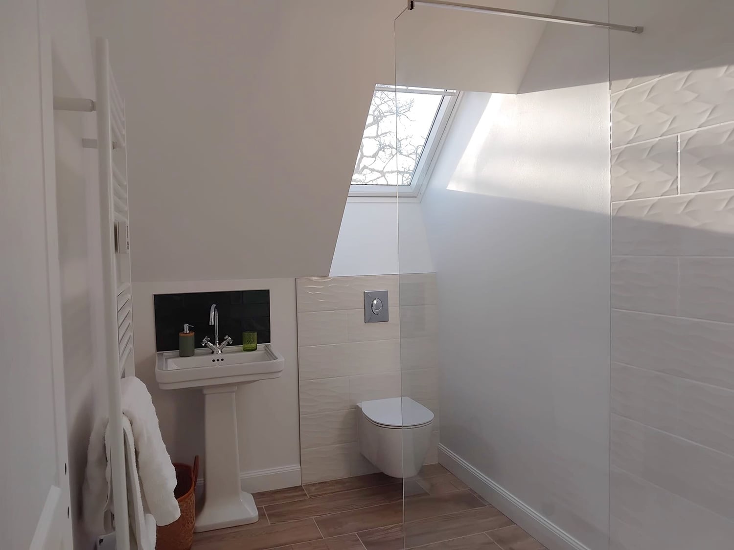 Salle de bain au 2ème étage | Château de vacances dans le Gers