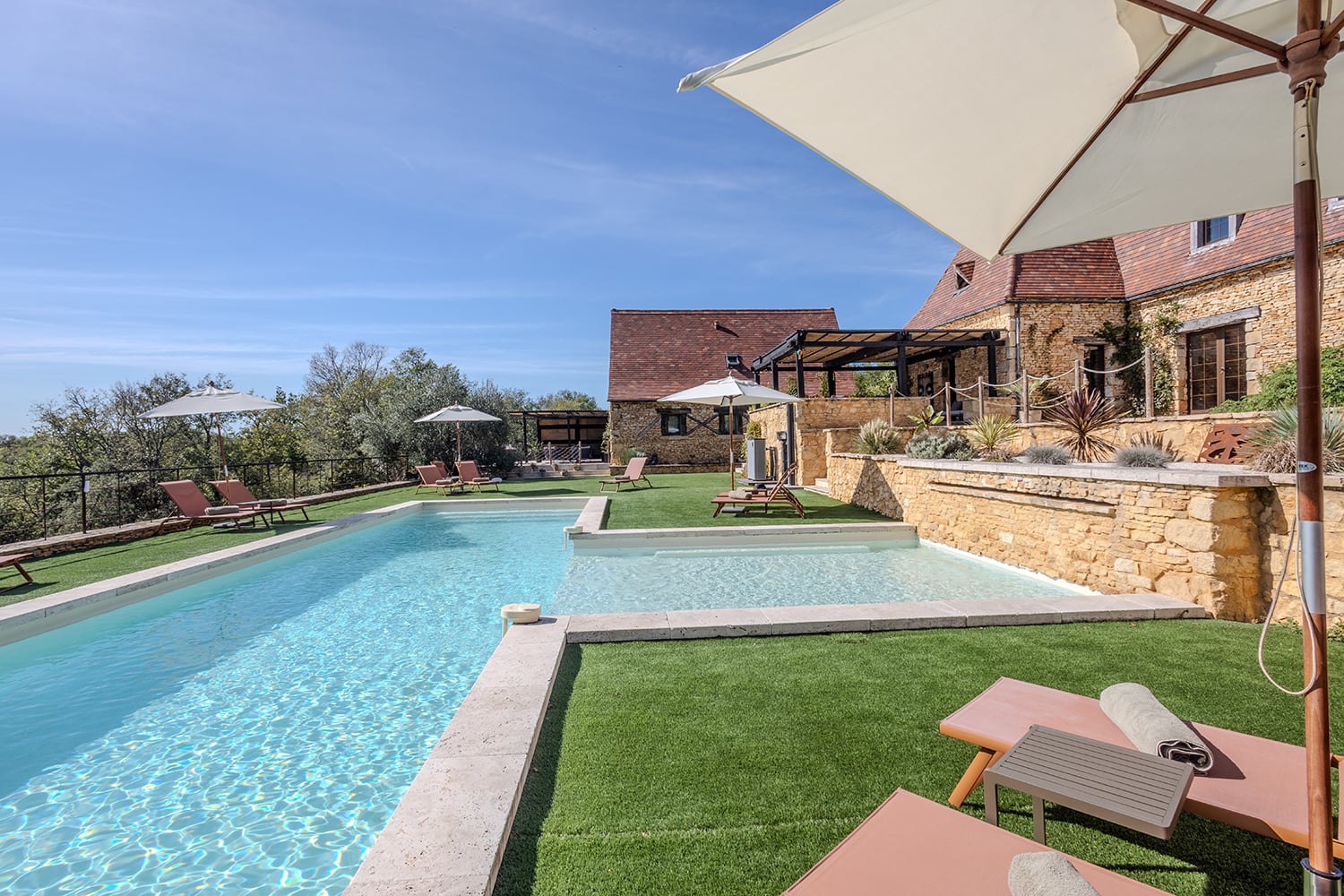 Piscine chauffée partagée