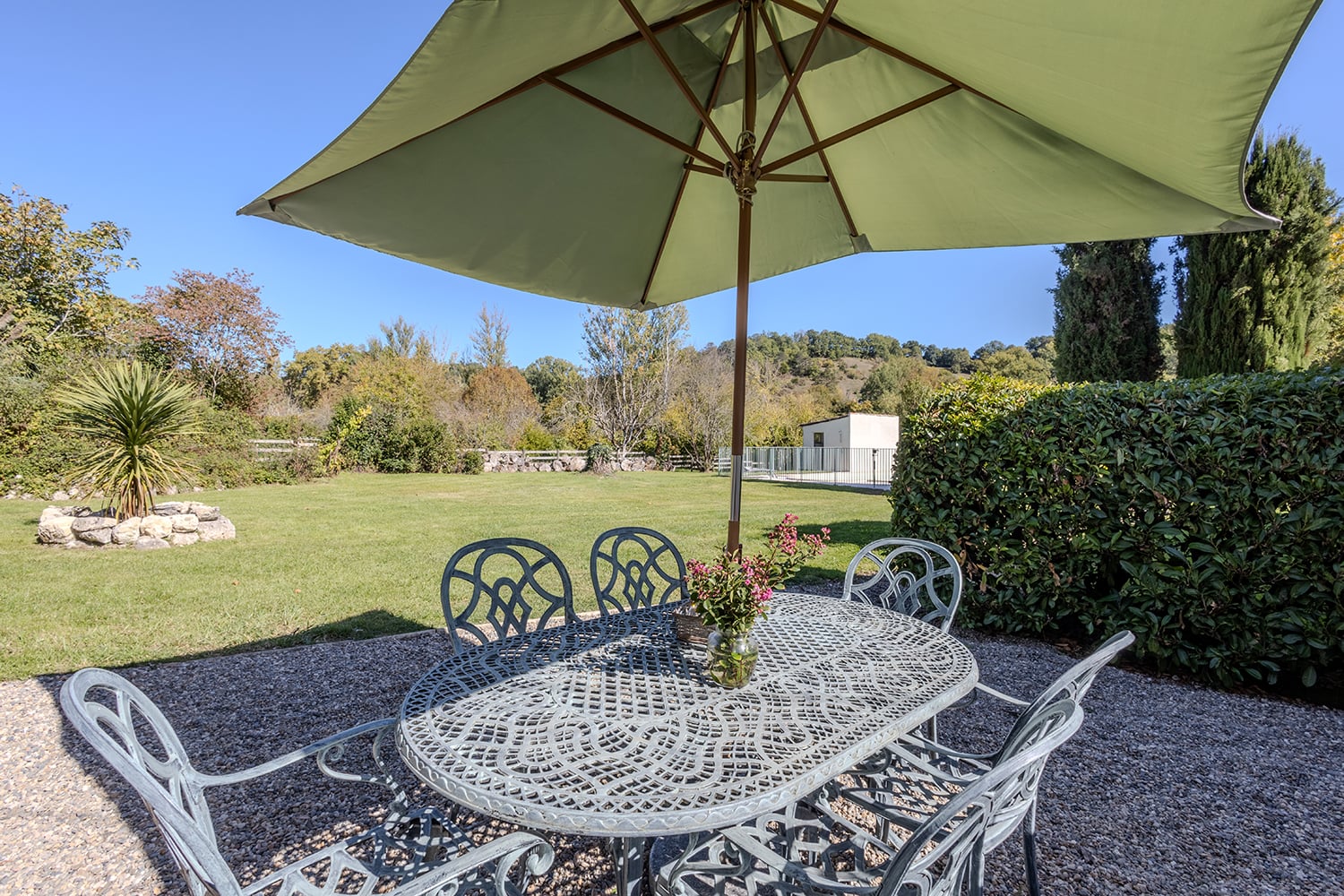 Terrasse pour les repas