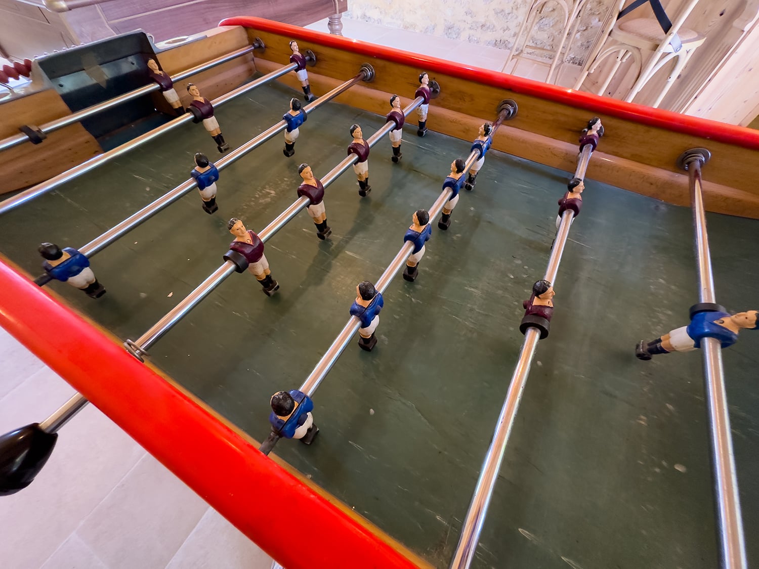 Babyfoot dans le pavillon