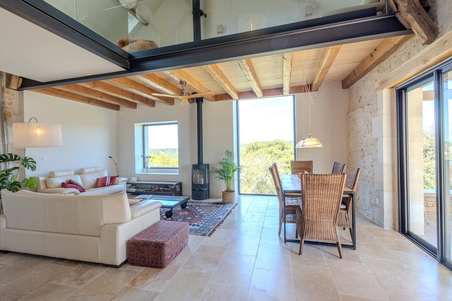 Salon | Maison de vacances dans le Lot