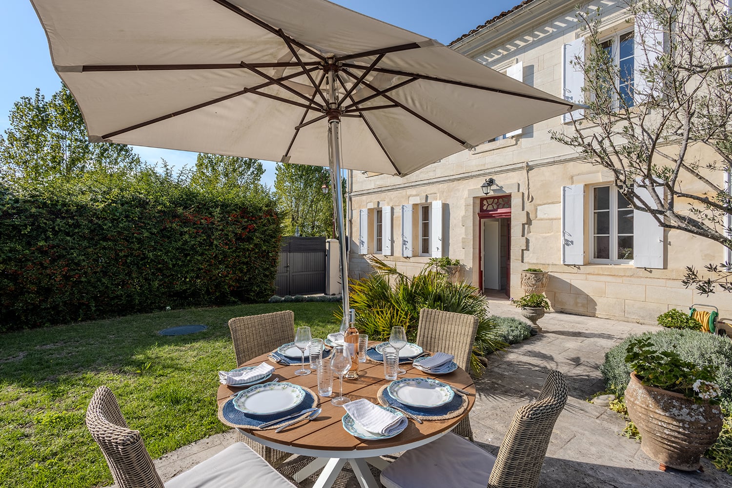 Terrasse de salle à manger