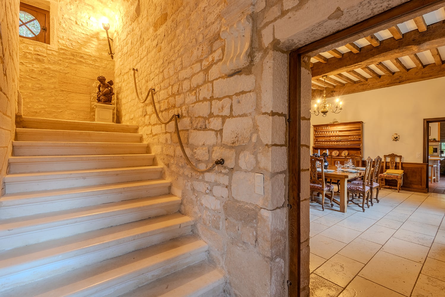 Escalier | Maison de vacances près de Carlux
