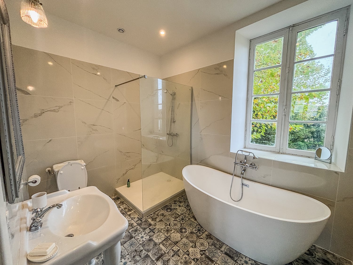 Salle du bain | Maison de vacances à Ambérac