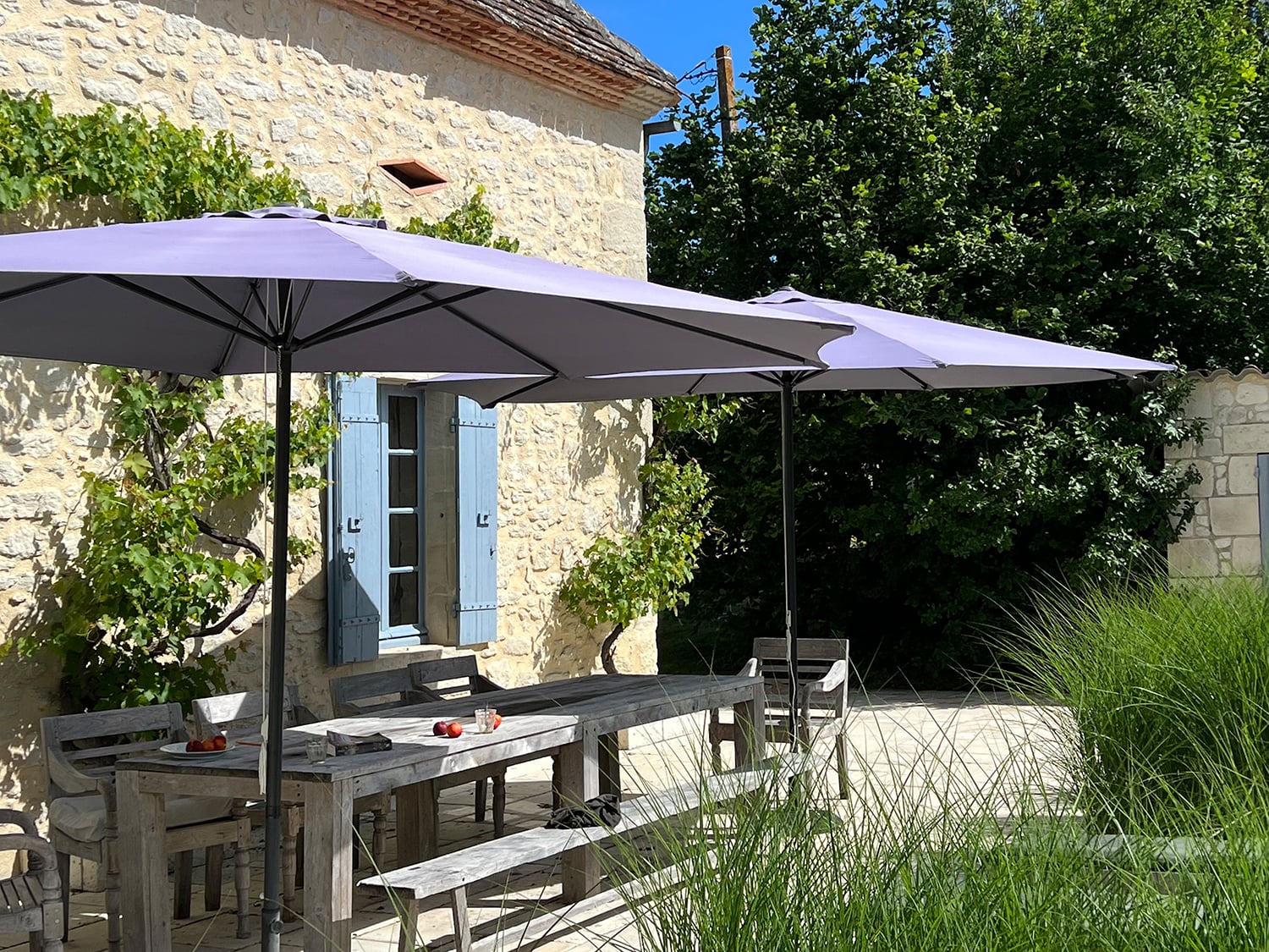 Terrasse ombragée