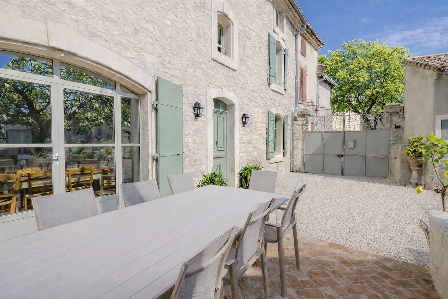 Terrasse de salle à manger