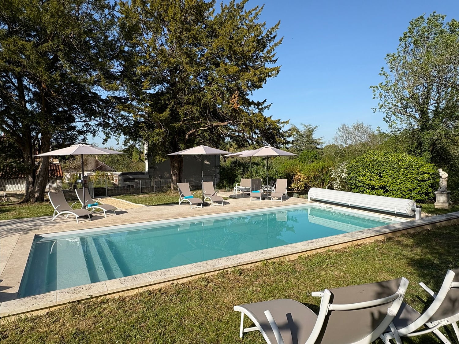 Private heated pool