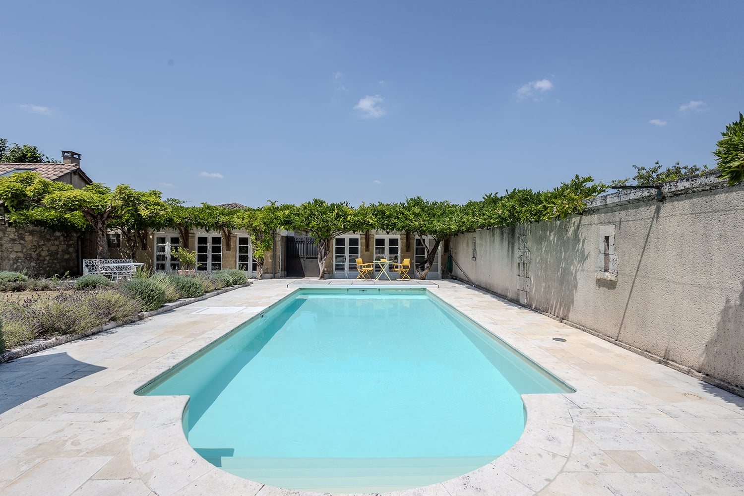 Private heated pool