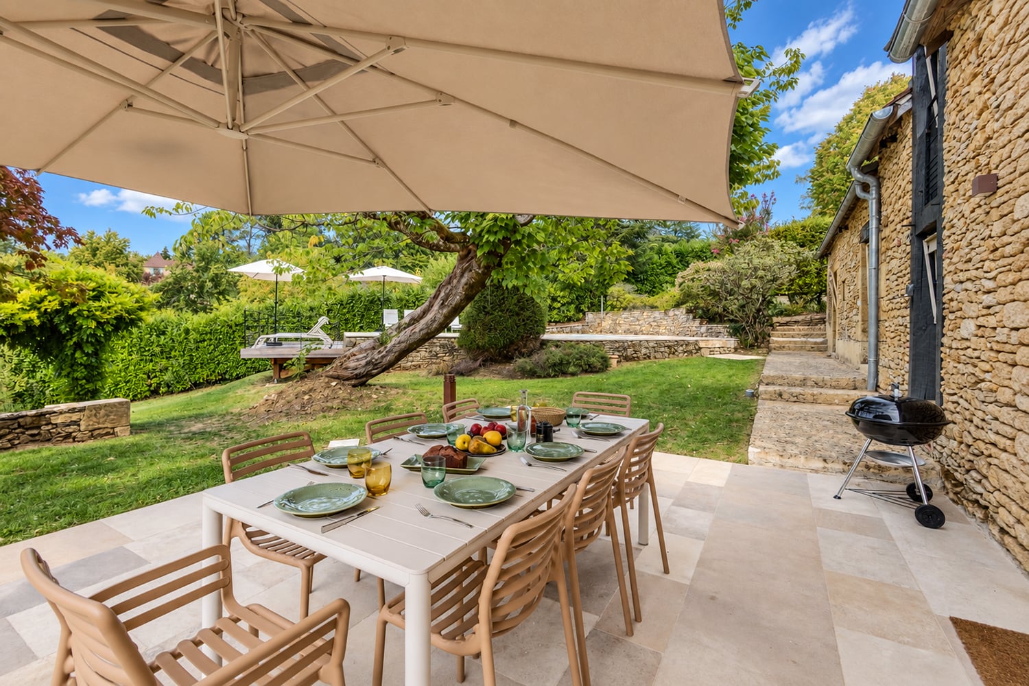 Terrasse de salle à manger