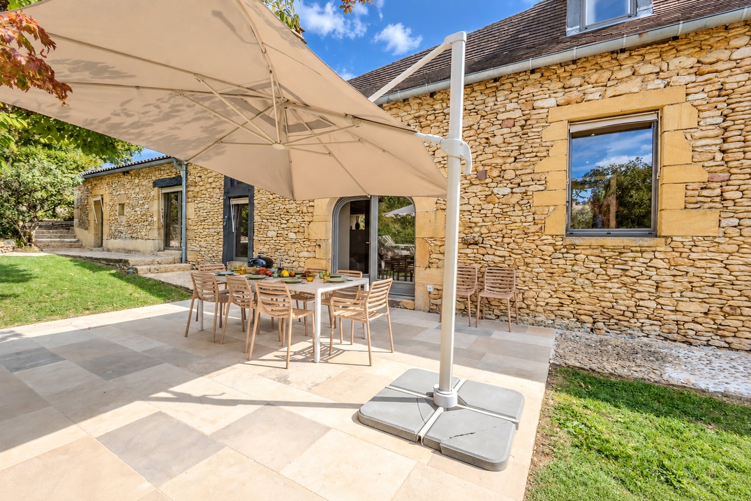 Terrasse de salle à manger