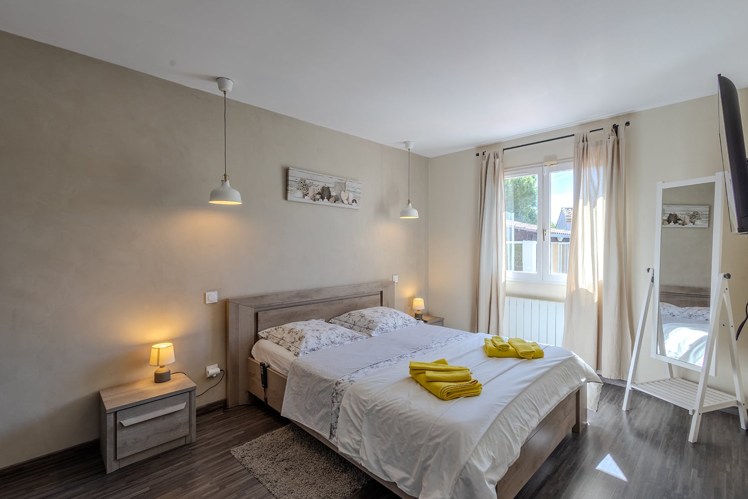 Chambre | Villa de vacances à Portiragnes