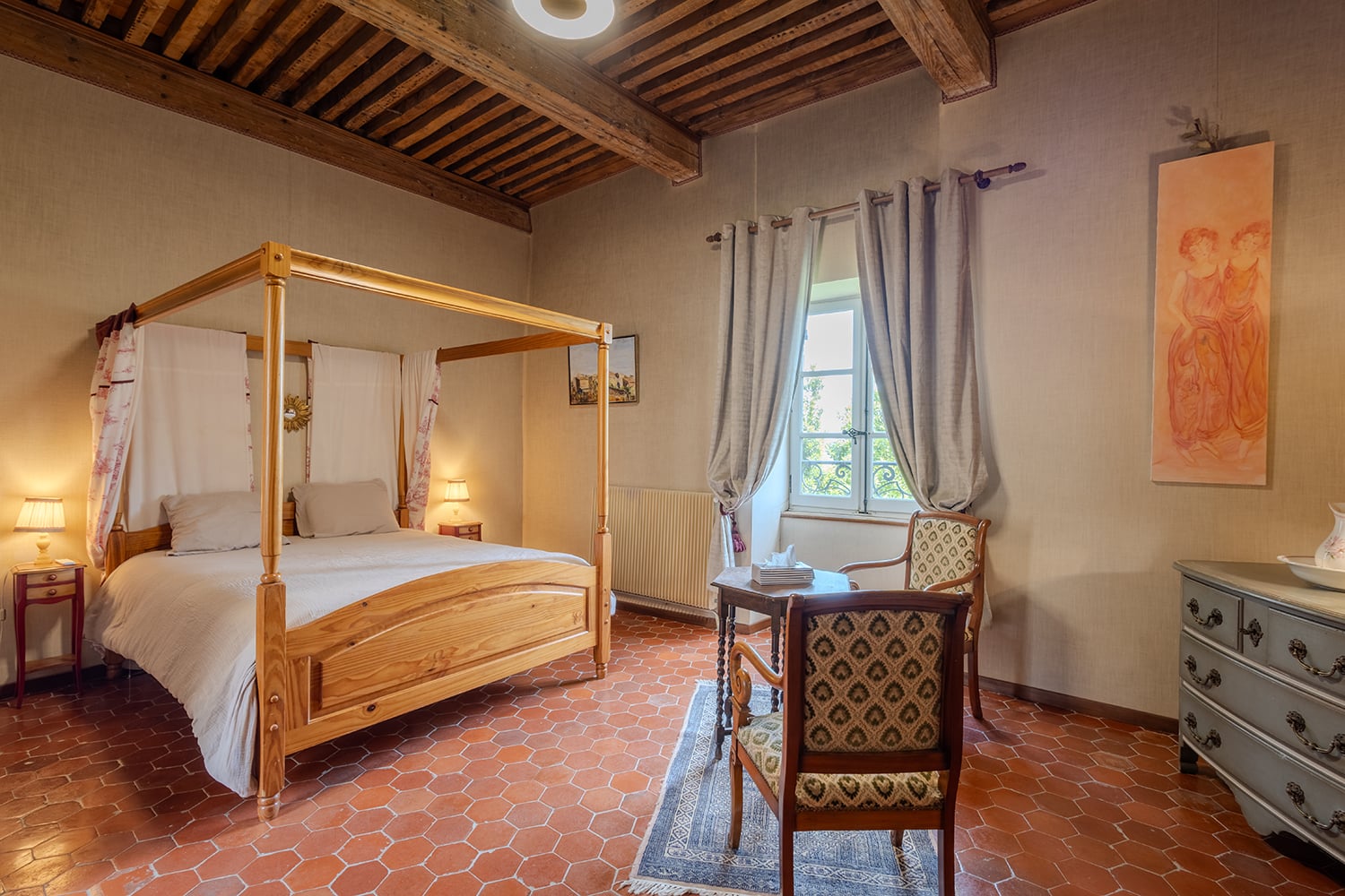 Chambre | Maison de vacances à à Blauzac