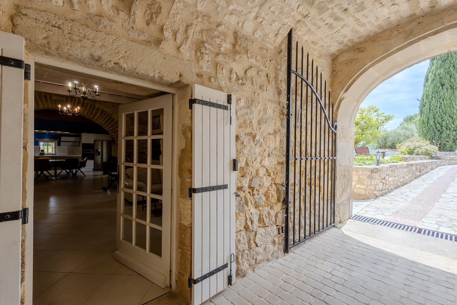 Entrance | Maison de vacances à à Blauzac