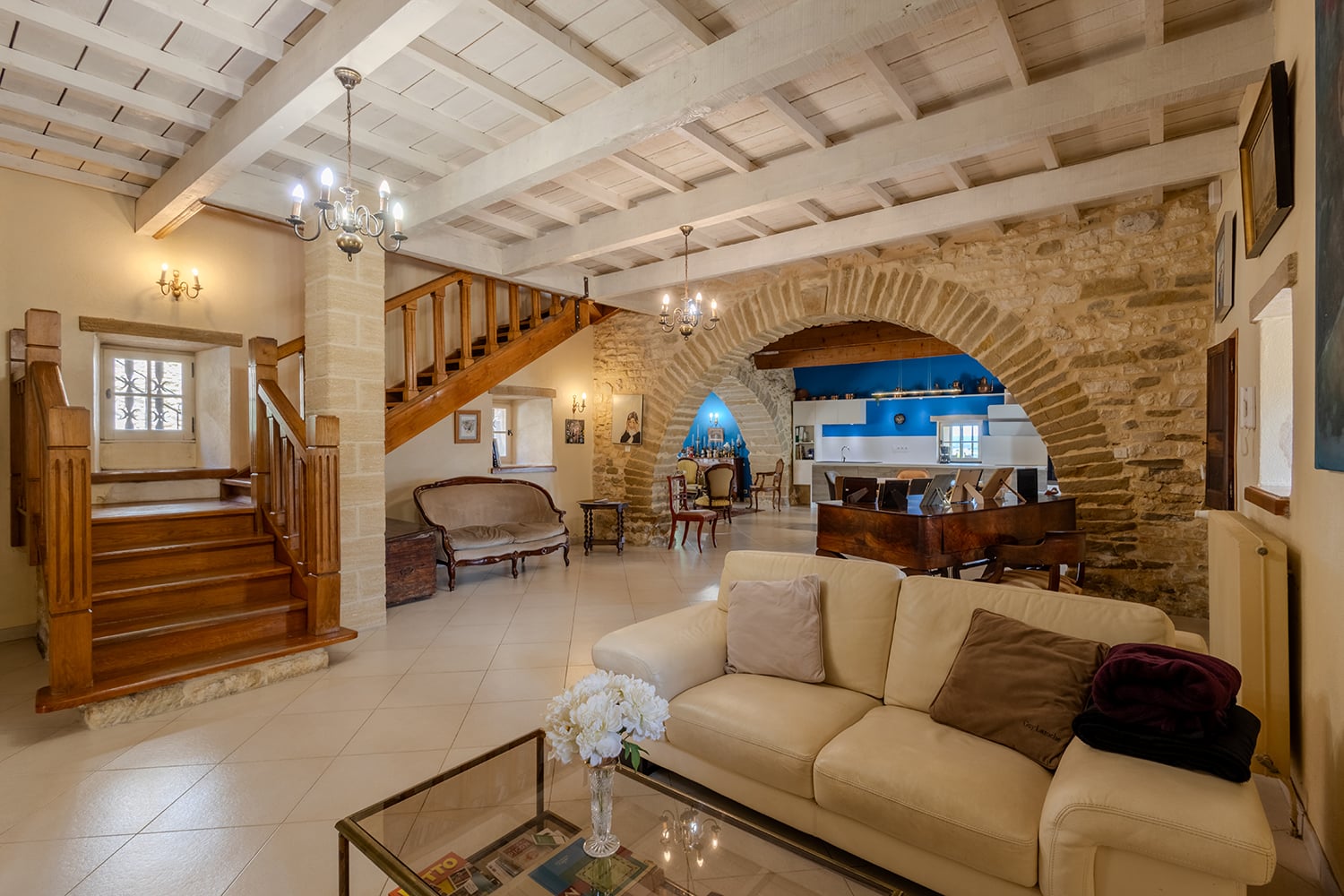 Salon | Maison de vacances à à Blauzac