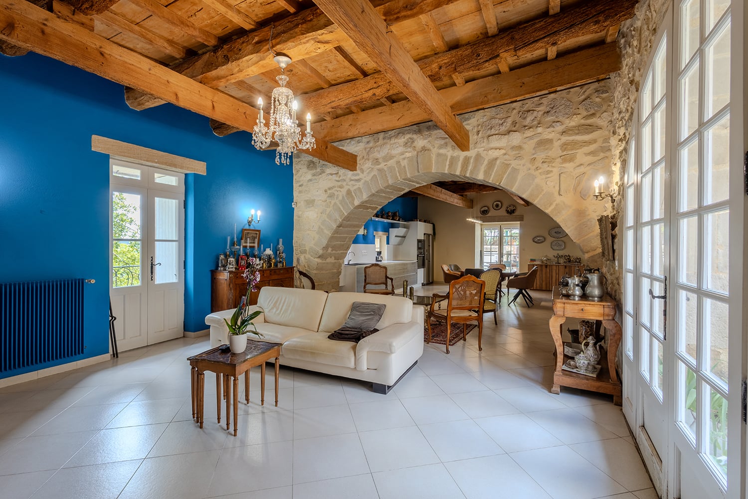 Salon | Maison de vacances à à Blauzac