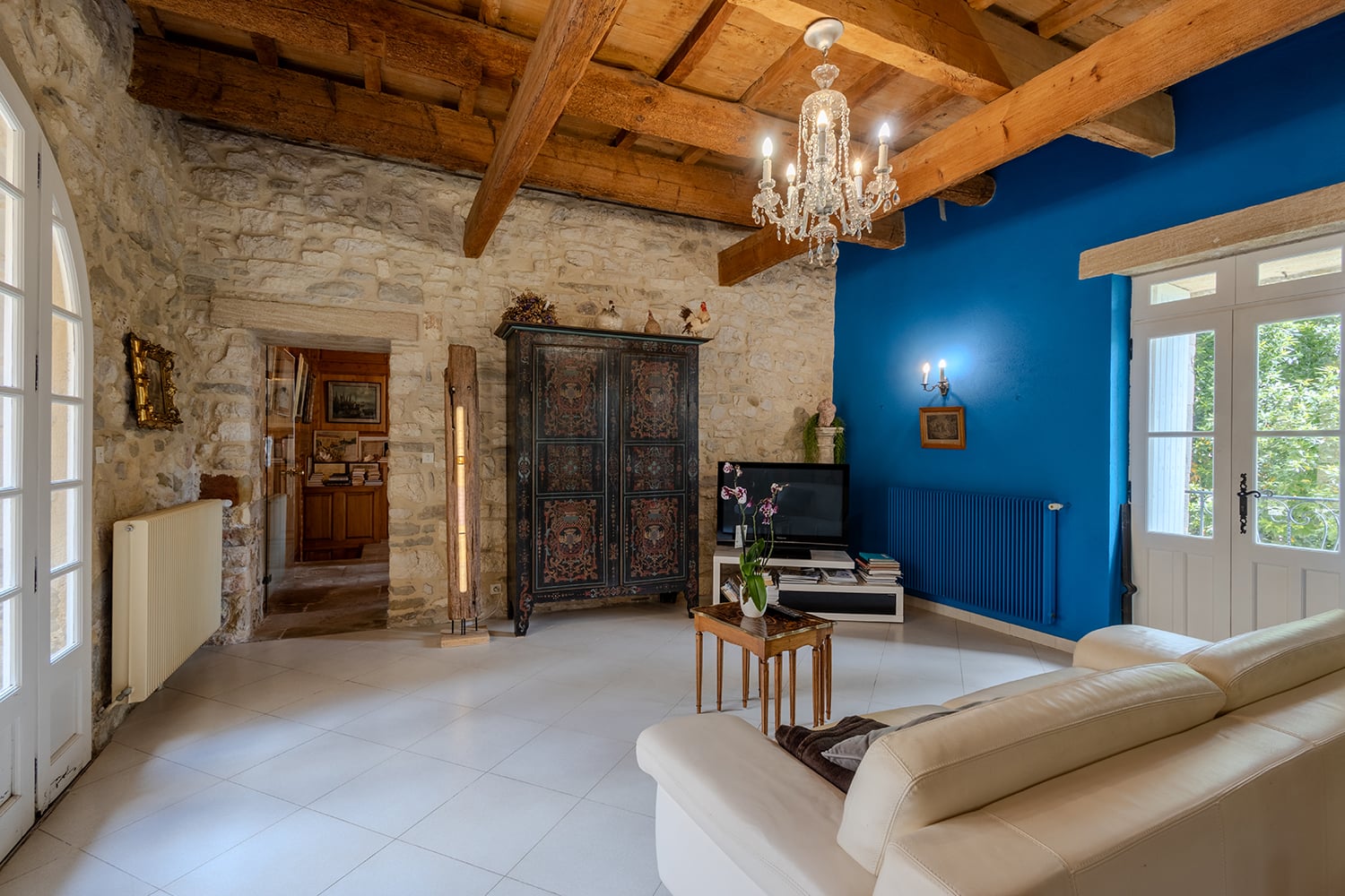Salon | Maison de vacances à à Blauzac