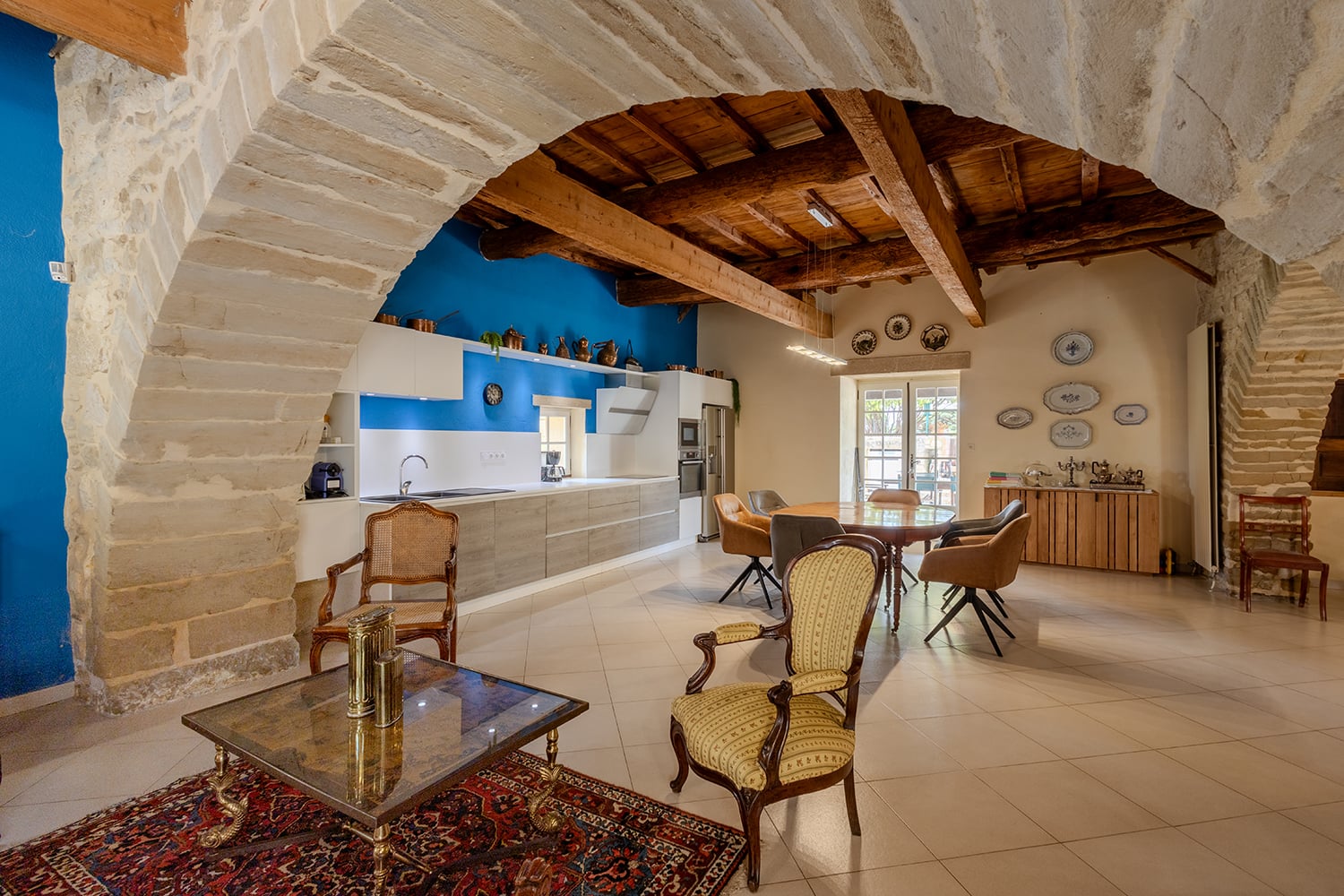 Salon | Maison de vacances à à Blauzac