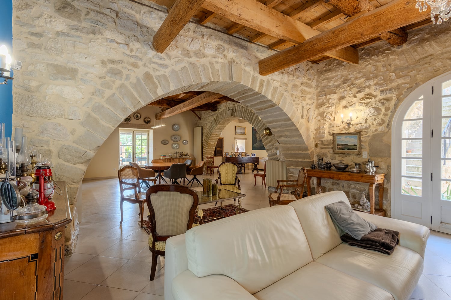 Salon | Maison de vacances à à Blauzac