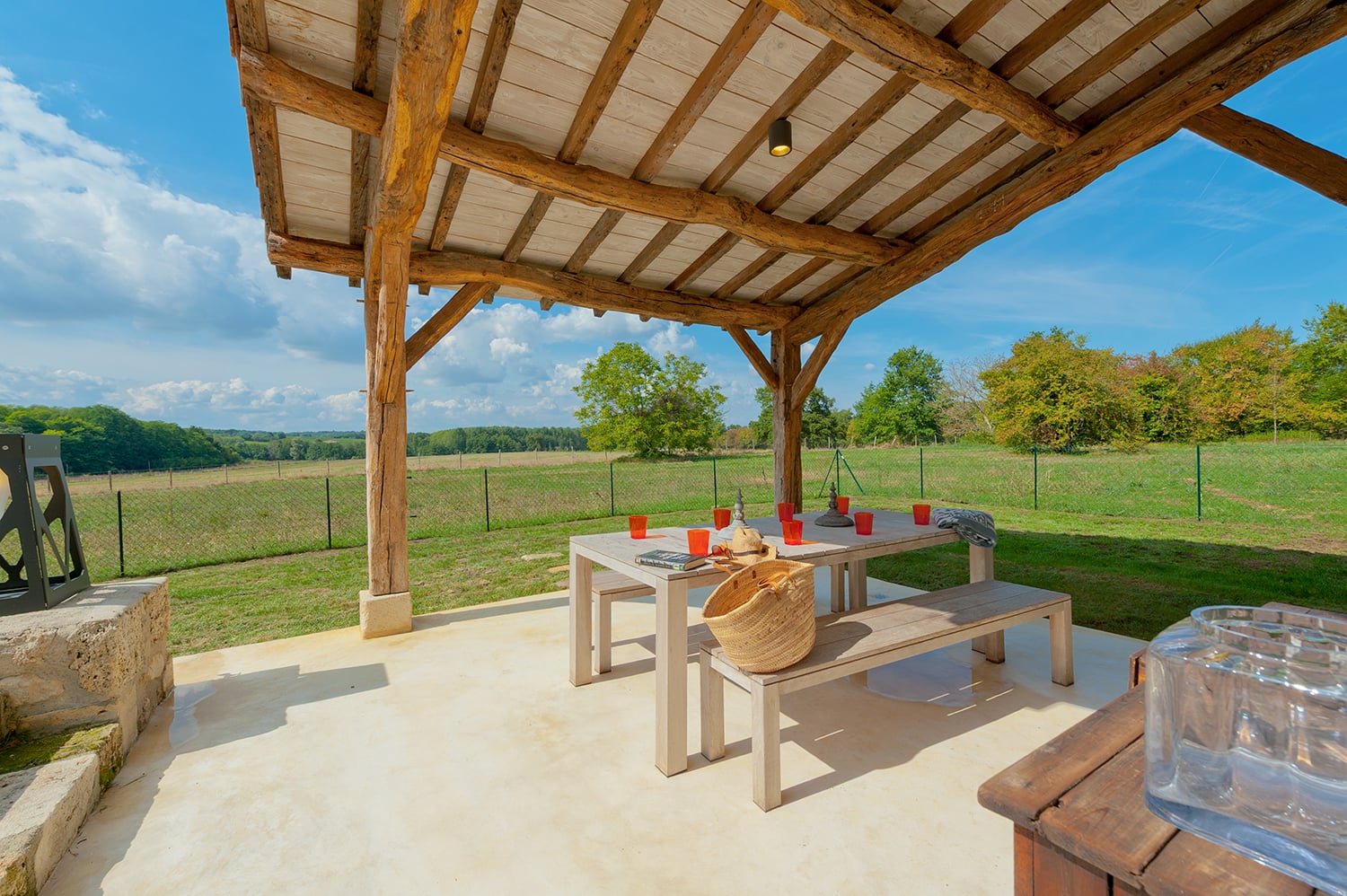 Terrasse ombragée