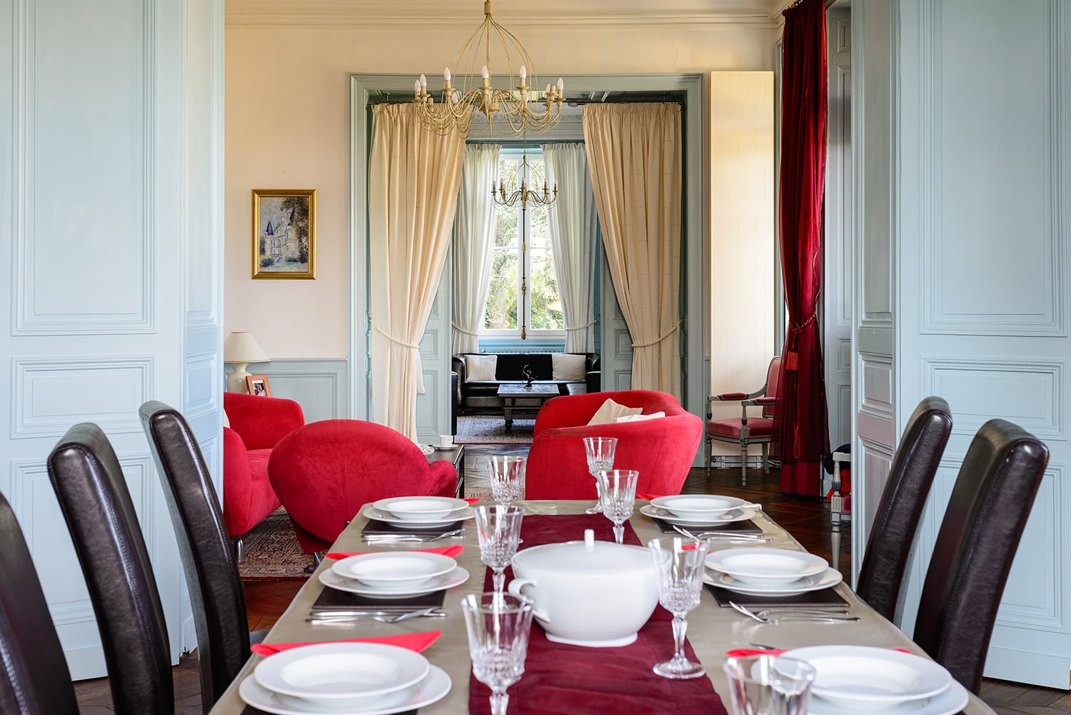 Salle à manger | Château de vacances à Dignac