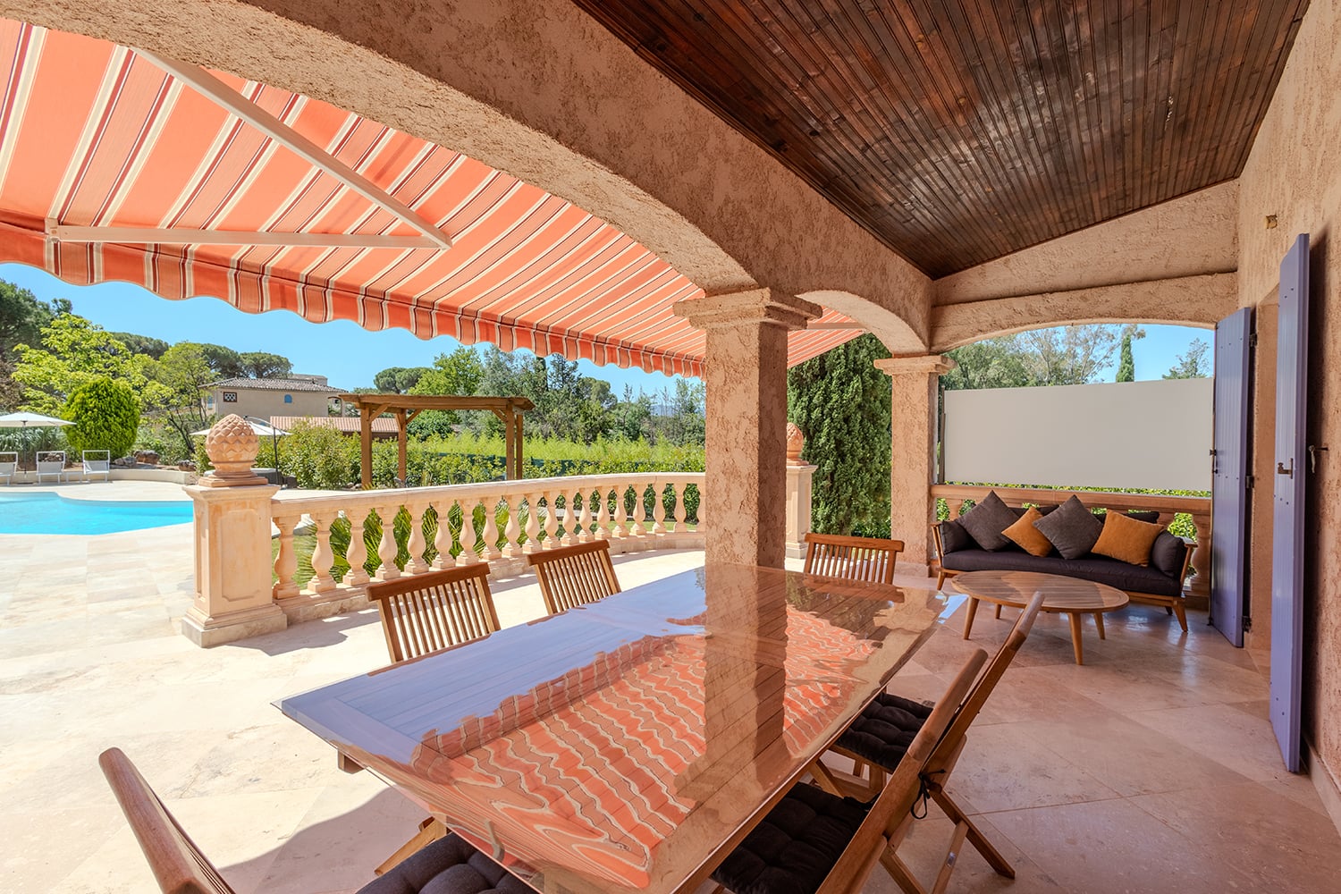 Terrasse ombragée