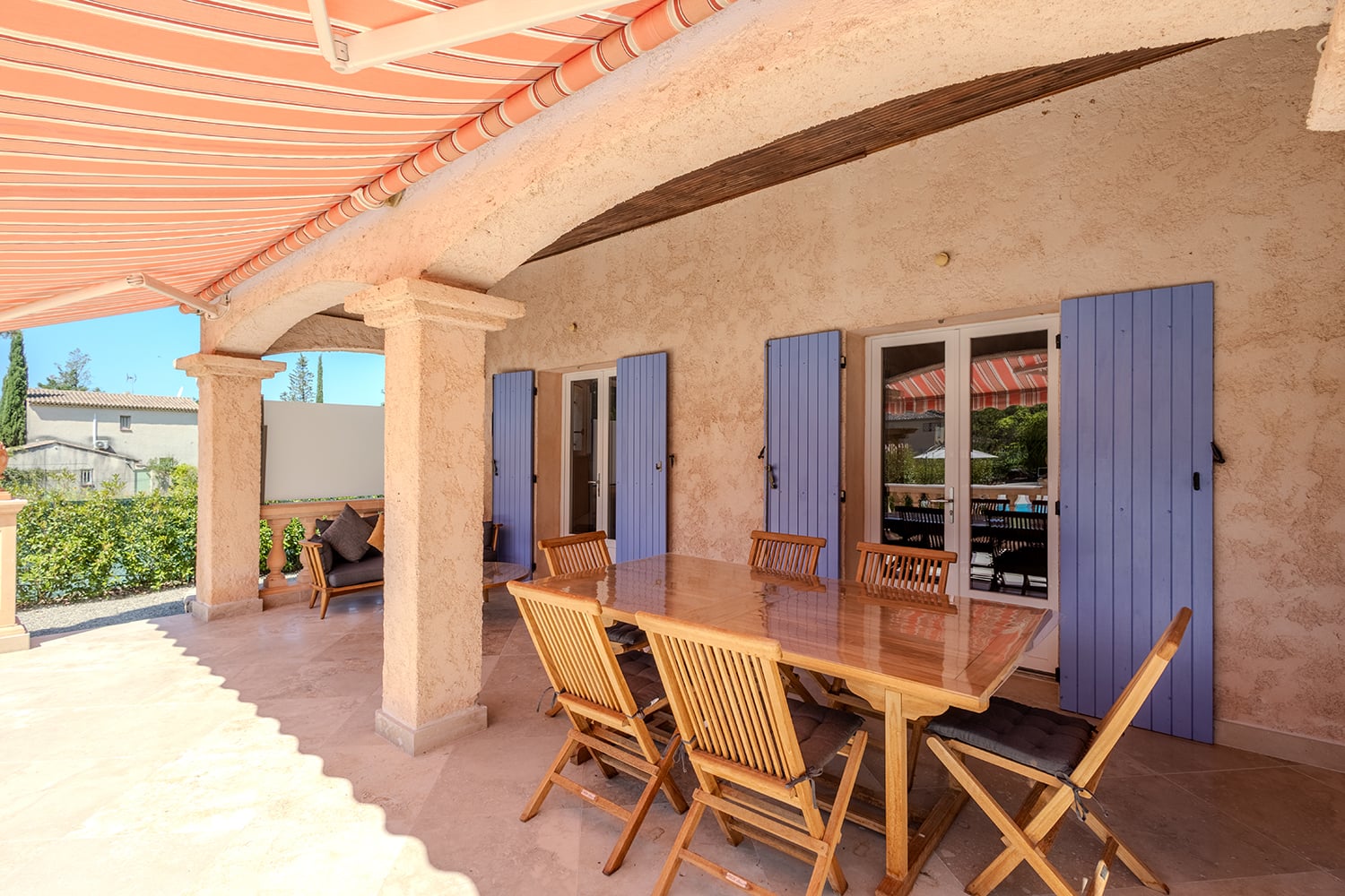 Terrasse ombragée