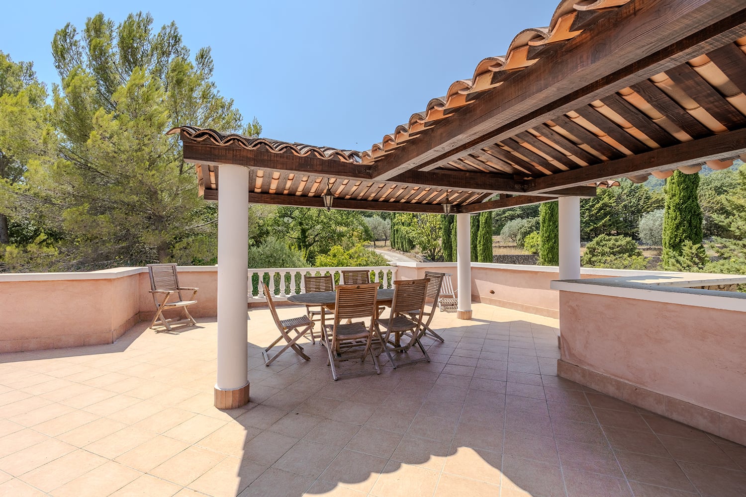 Terrasse ombragée