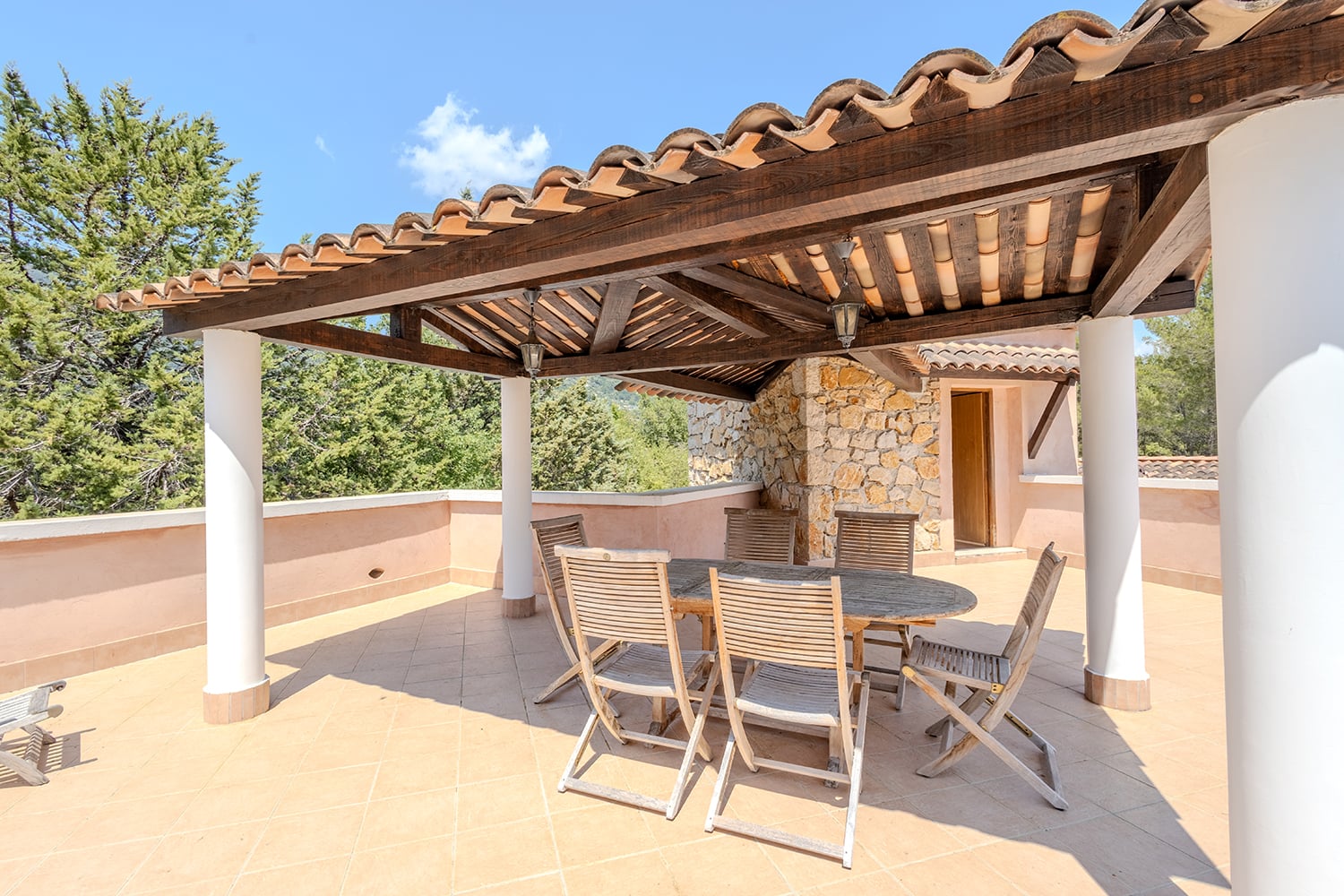 Terrasse ombragée