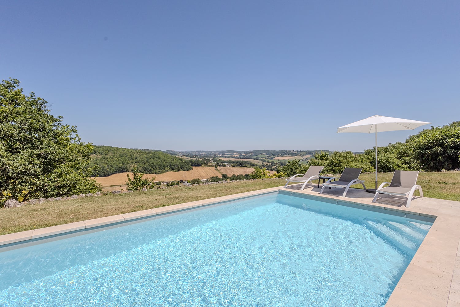 Private heated pool